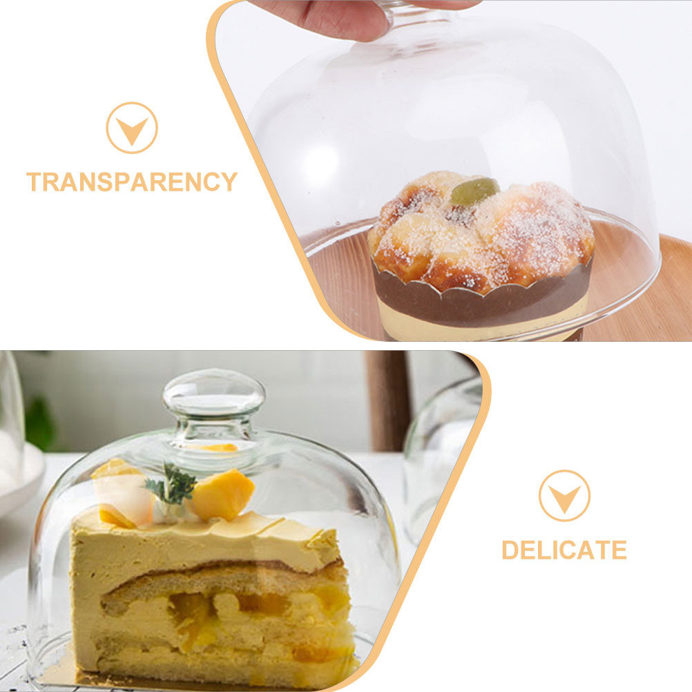 2個入り透明ケーキドームカバー、クリアな丸型ガラス製食品防塵 - Plastic Dome Clear のレビューと価格