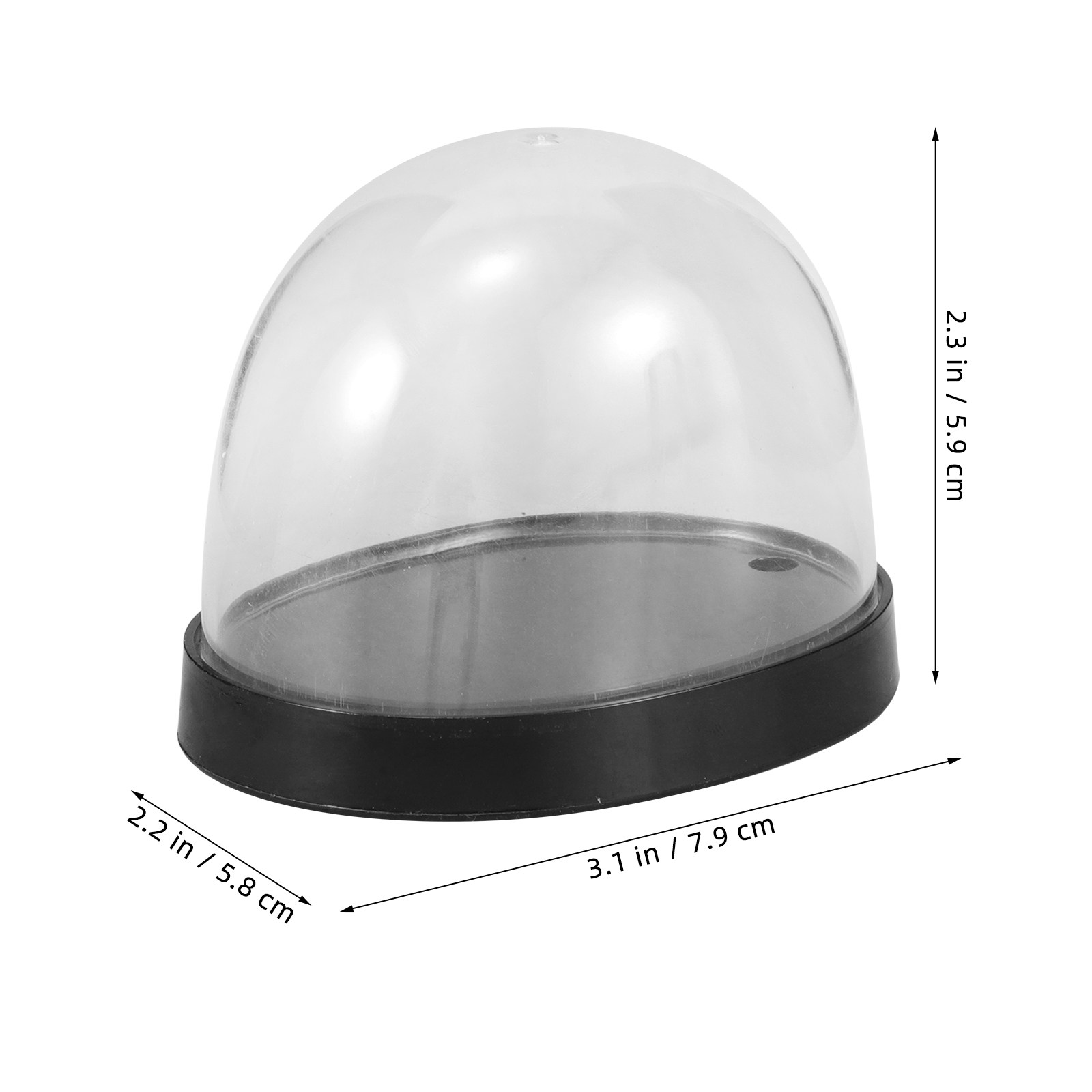 5セット 透明プラスチック製 クローシュドーム 花のディスプ - Plastic Dome Clear のレビューと価格