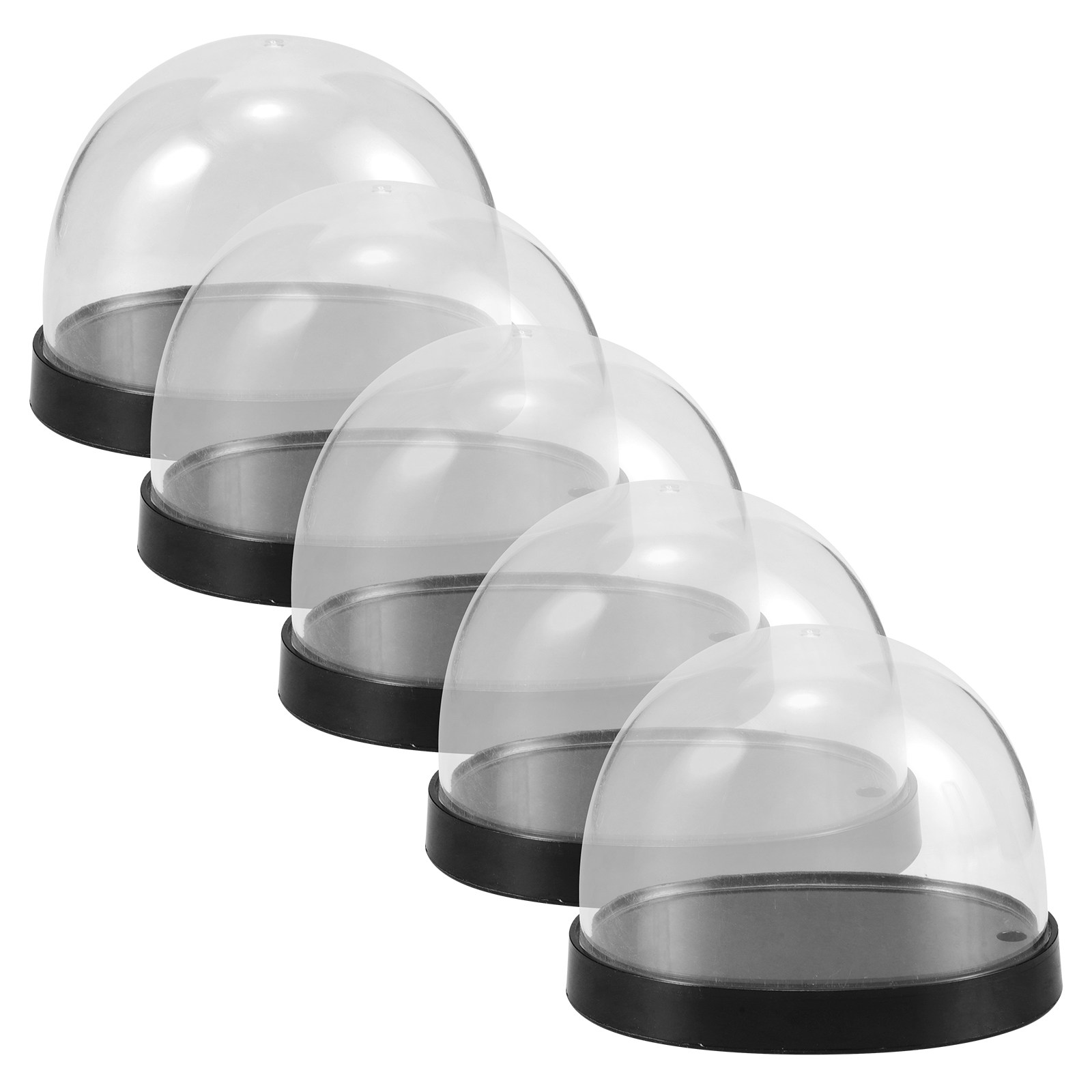 5セット 透明プラスチック製 クローシュドーム 花のディスプ - Plastic Dome Clear のレビューと価格