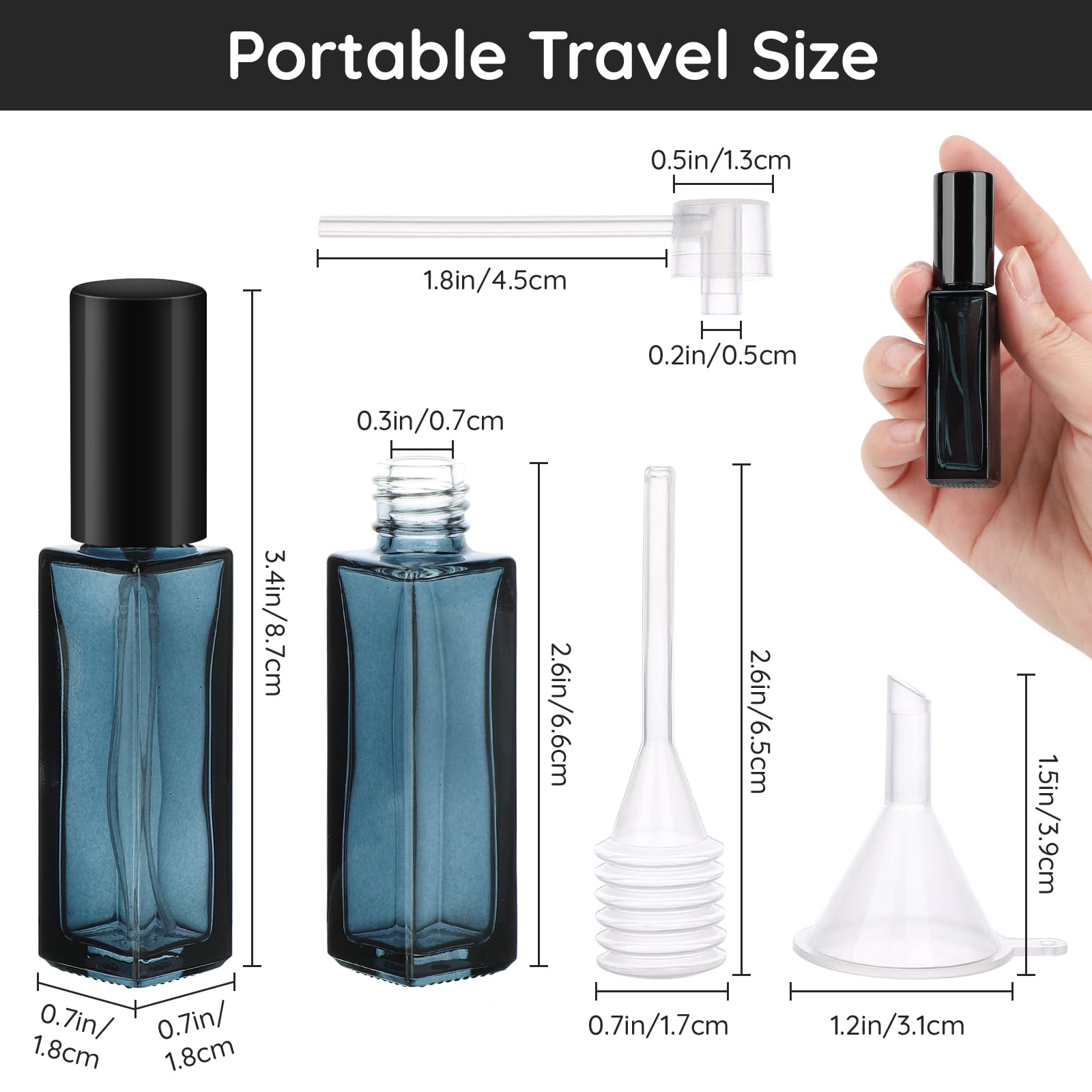 10個の香水ボトルスプレー空の香水アトマイザー詰め替え可能、 - Misting Bottle Fine のレビューと価格