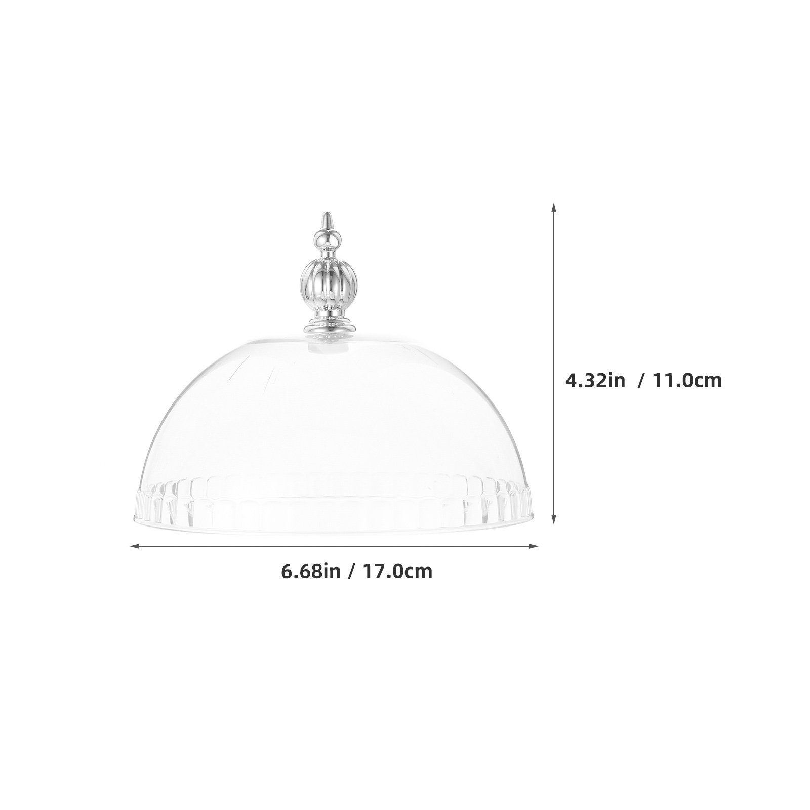プラスチック製ケーキドームカバー 6.8インチ 透明チーズ蓋 - Plastic Dome Clear のレビューと価格