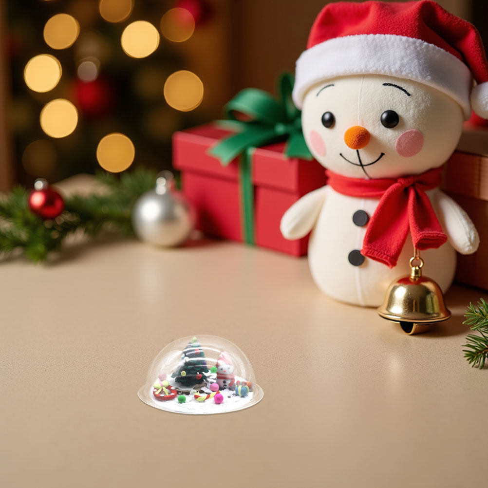 30個入り透明プラスチック製スノードーム蓋 - クリスマスビ - Plastic Dome Clear のレビューと価格